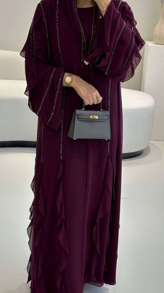Chiffon Bloom Abaya