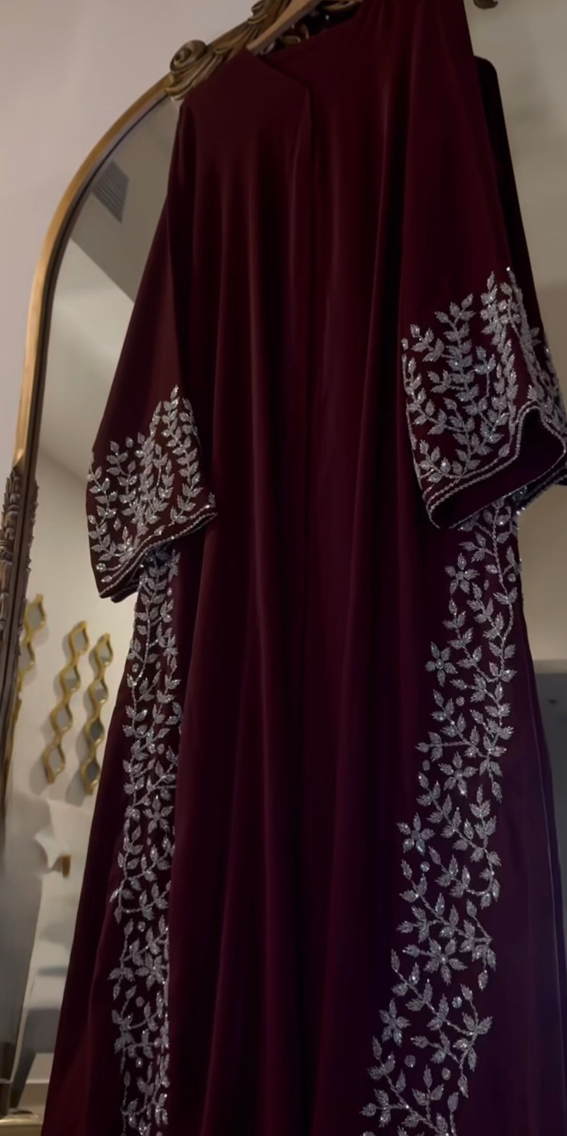 Burgundy Grace Abaya