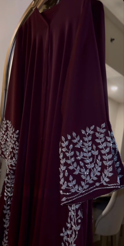 Burgundy Grace Abaya
