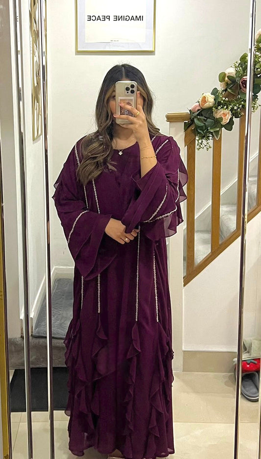 Chiffon Bloom Abaya
